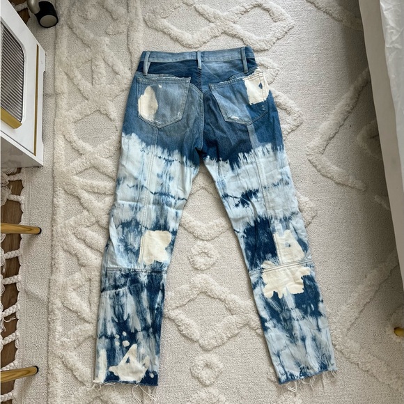 Frame Patterned Mid Rise Jeans - Picture 6 of 7